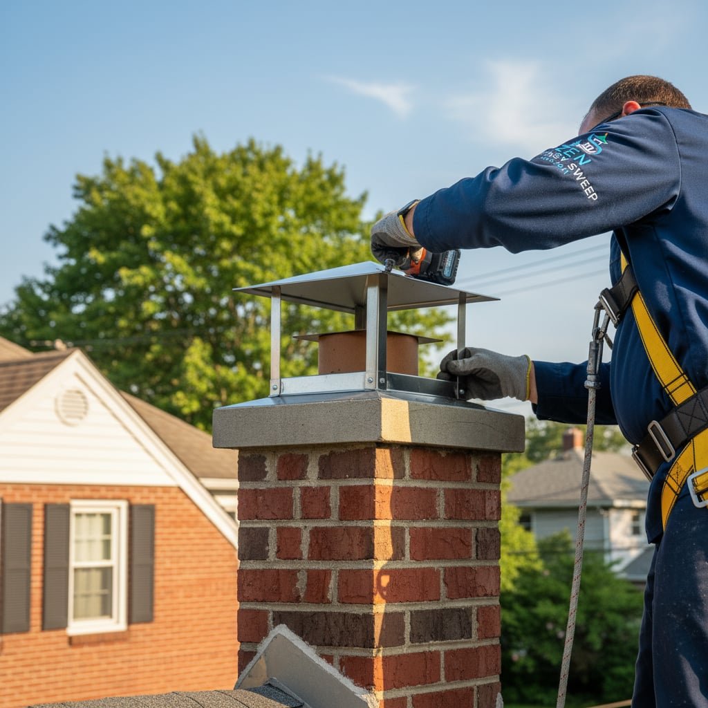 Boston Chimney Cap Installation